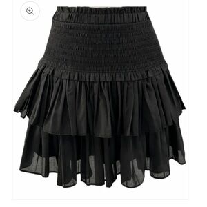 Reset by Jane Black Liana Tiered Ruffle Skirt Medium Sold Out Online!